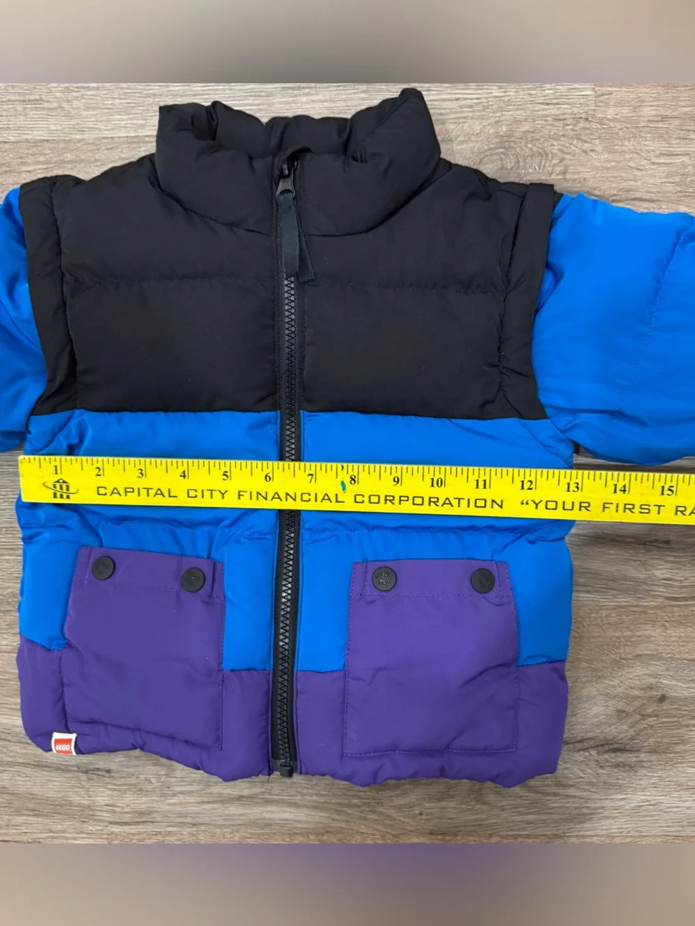 Lego Purple & Blue Colorblock Jacket with Removable Sleeves Vest by Target